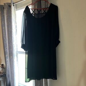 Heart Soul Black Long Sleeve Dress